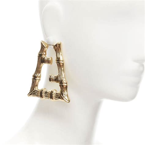 fendi small ff earrings|fendi bamboo earrings.